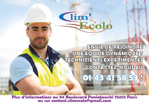 Clim'Ecolo recrute !